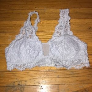 blue lace bralette